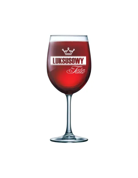 Kieliszek do Wina Grawer z Grawerem na Prezent dla Taty