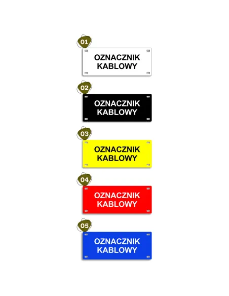 Oznaczniki Kablowe Tabliczki Energetyczne Kable Złącza