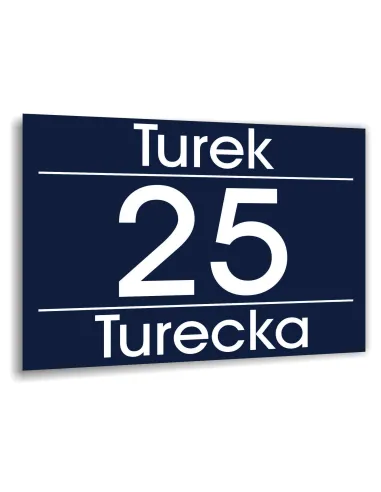 Tabliczka Tablica Adresowa Numer Domu 20x15 Cyfry Ulica
