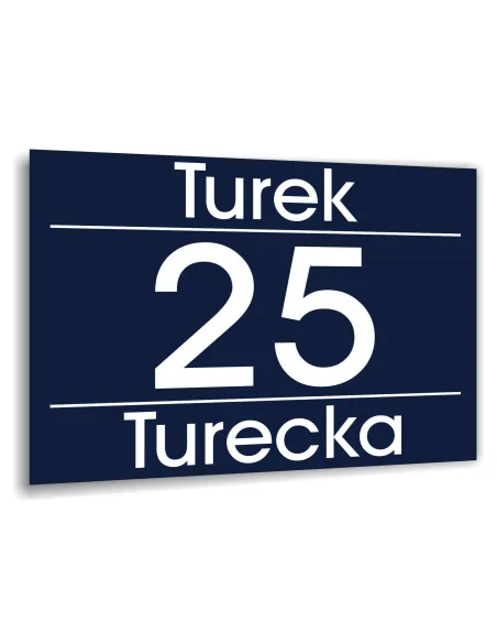 Tabliczka Tablica Adresowa Numer Domu 20x15 Cyfry Ulica