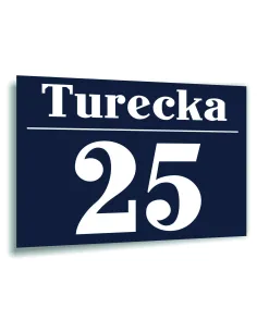 Tabliczka Tablica Adresowa Numer Domu Cyfry Ulica Dibond