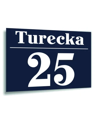 Tabliczka Tablica Adresowa Numer Domu Cyfry Ulica Dibond
