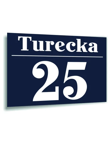 Tabliczka Tablica Adresowa Numer Domu Cyfry Ulica Dibond