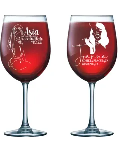 Kieliszek do Wina Grawer Prezent dla Kobiety – Dla Kobiety