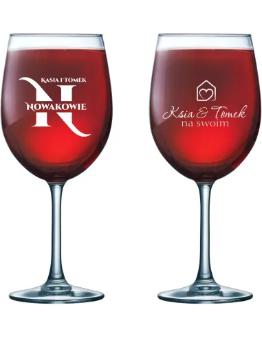 Kieliszek do Wina Grawer Prezent Parapetówkę z Grawerem