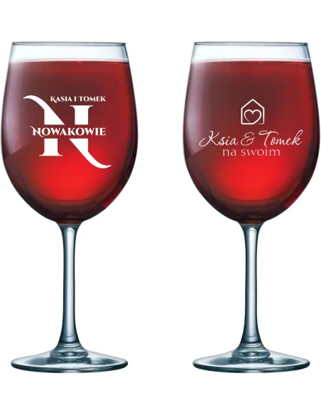 Kieliszek do Wina Grawer Prezent Parapetówkę z Grawerem