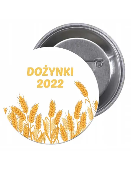 Przypinki Buttony – Dożynki 2022 Znaczki Badziki Grafiką