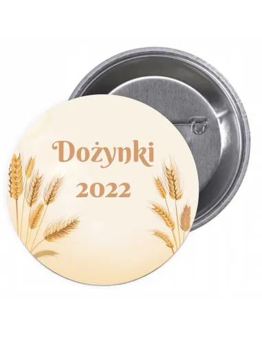 Przypinki Buttony Dożynki 2022 Znaczki Badziki Grafiką