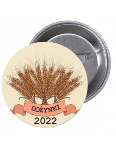 Przypinki Buttony Dożynki 2022 Znaczki Personalizowany