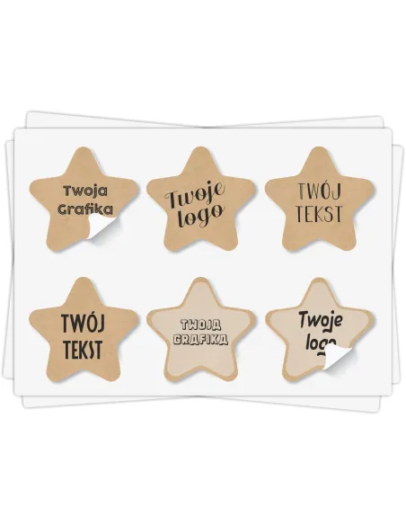 Naklejki Etykiety Reklamowe Dowolny Nadruk Kształt Twoim