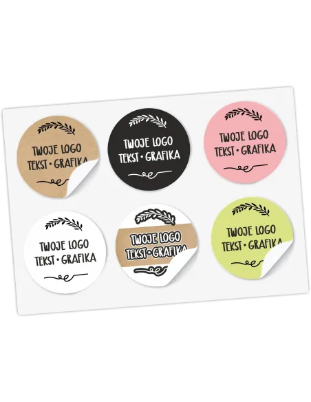 Naklejki Etykiety Reklamowe Kształt Dowolny Nadruk Grafika