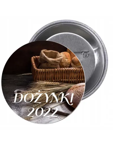 Przypinki Buttony Dożynki 2022 Znaczki na Zamówienie