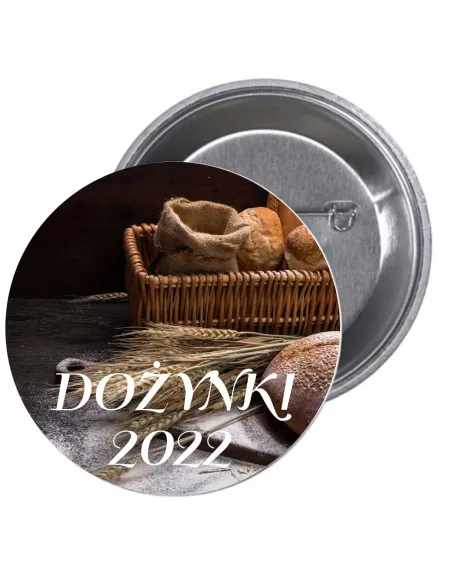 Przypinki Buttony Dożynki 2022 Znaczki na Zamówienie