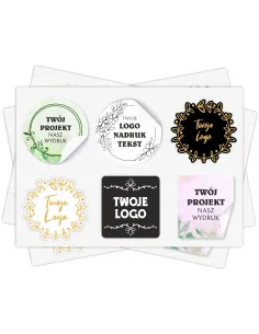 Naklejki Etykiety Reklamowe Dowolny Kształt Nadruk Grafika