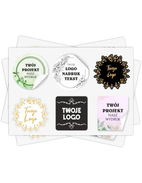 Naklejki Etykiety Reklamowe Dowolny Kształt Nadruk Grafika