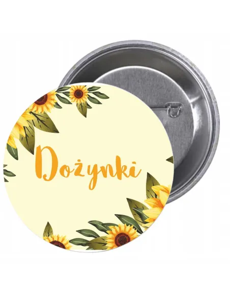 Przypinki Buttony Dożynki Znaczki Badziki z Grafiką