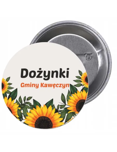 Przypinki Buttony Dożynki Gminy Kawęczyn Znaczki Badziki