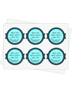 Naklejki Etykiety Reklamowe Dowolny Nadruk Grafika Napis