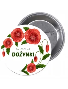Przypinki Buttony Dożynki 2022 Znaczki Badziki Reklamowy