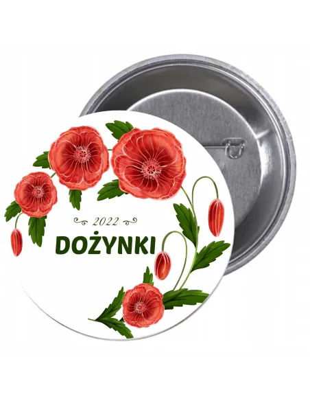 Przypinki Buttony Dożynki 2022 Znaczki Badziki Reklamowy