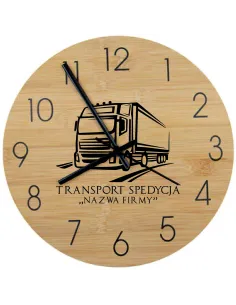 Bambusowy Zegar Ścienny Nadruk UV Biura dla Firm Różne