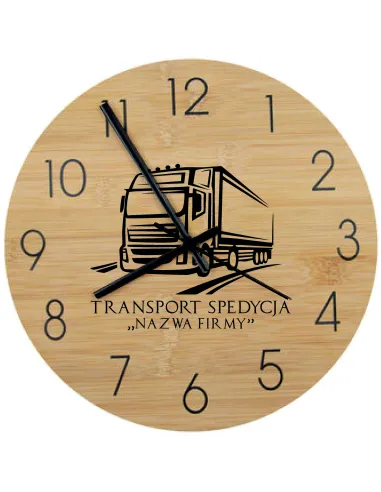 Bambusowy Zegar Ścienny Nadruk UV Biura dla Firm Różne