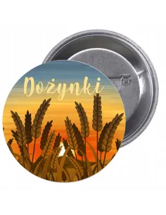 Przypinki Buttony Dożynki Znaczki Badziki Grafiką Reklamowy