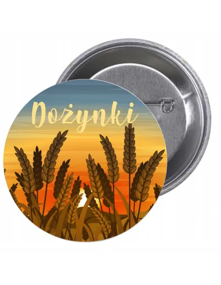 Przypinki Buttony Dożynki Znaczki Badziki Grafiką Reklamowy