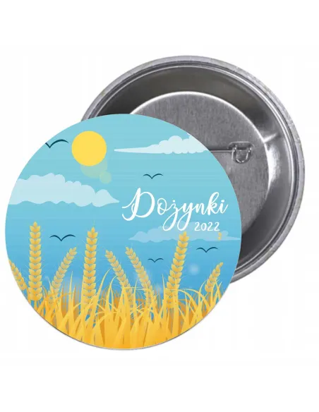 Przypinki Buttony Dożynki 2026 Znaczki Badziki Grafiką