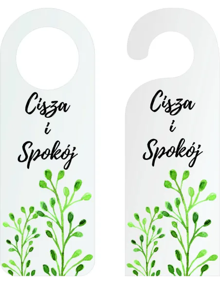 Zawieszka na Drzwi Klamkę Hotelowa Zachowaj Ciszę Plexi