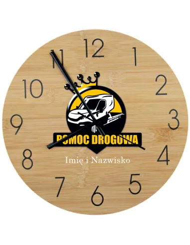 Bambusowy Zegar Ścienny Nadruk UV Biura dla Firm Różne