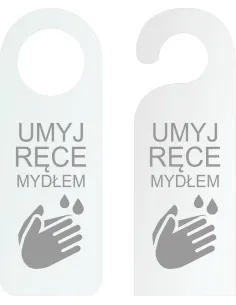 Zawieszka na Drzwi Klamkę Hotelowa Twój Tekst logo Grawer