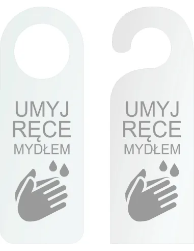 Zawieszka na Drzwi Klamkę Hotelowa Twój Tekst logo Grawer