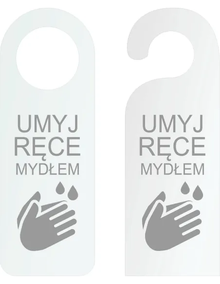 Zawieszka na Drzwi Klamkę Hotelowa Twój Tekst logo Grawer