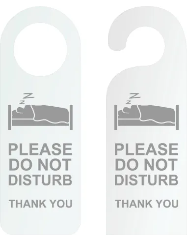 Zawieszka na Drzwi Klamkę Hotelowa Twój Tekst logo Grawer