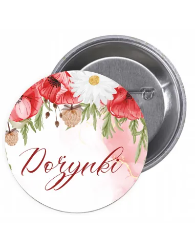 Przypinki Buttony Dożynki Znaczki Badziki z Projektem