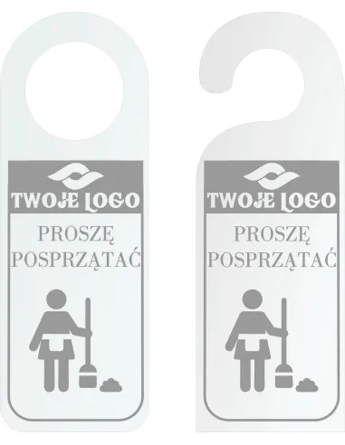 Zawieszka na Drzwi Klamkę Hotelowa Twój Tekst logo Grawer