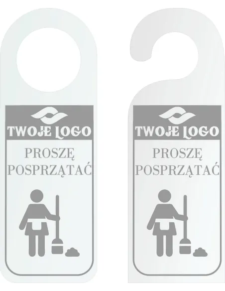 Zawieszka na Drzwi Klamkę Hotelowa Twój Tekst logo Grawer