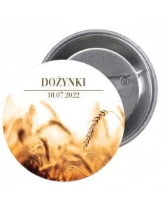Przypinki Buttony Dożynki Znaczki Badziki na Zamówienie