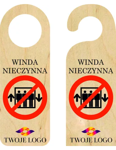 Zawieszka na Drzwi Klamkę Hotelowa Rezerwacja Drewniana