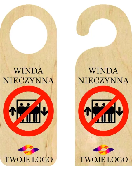 Zawieszka na Drzwi Klamkę Hotelowa Rezerwacja Drewniana