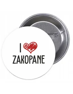 Przypinki Buttony i Love Zakopane Znaczki Badziki z Grafiką