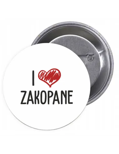 Przypinki Buttony i Love Zakopane Znaczki Badziki z Grafiką