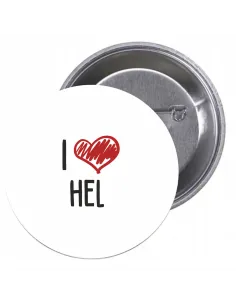 Przypinki Buttony Love Hel Znaczki Badziki Grafiką