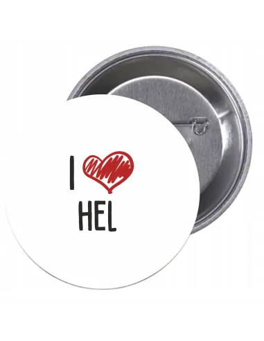 Przypinki Buttony Love Hel Znaczki Badziki Grafiką