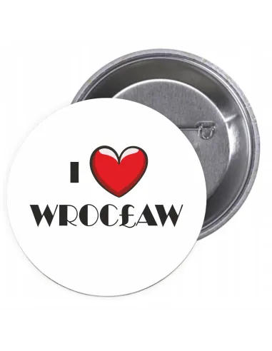 Przypinki Buttony Love Wrocław Znaczki Badziki Grafiką