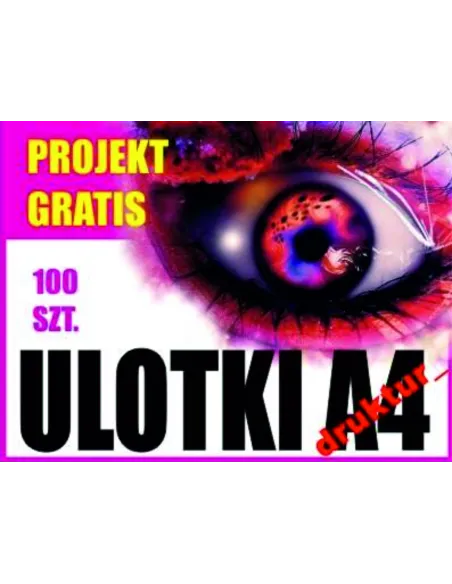 Ulotka A4 100 sztuk 100 sztuk Projekt Ulotki Druk Tanie