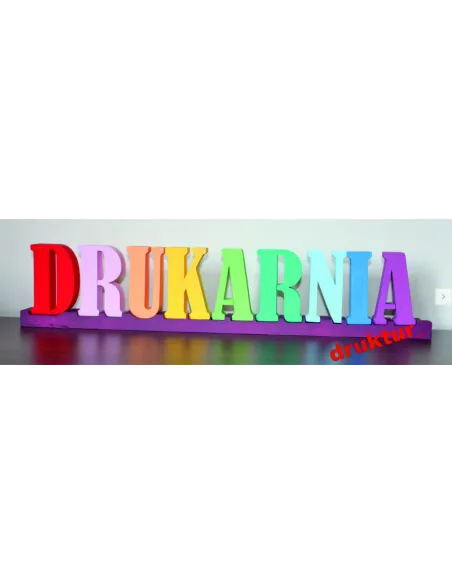 Litera 3D Styrodur Napisy z logo Reklamowy 20 cm 2 cm