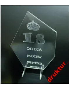 Statuetka z Plexi Podziękowania Rodziców Hit dla Rodziców