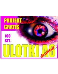 Ulotka A6 100 sztuk 100 sztuk Projekt Ulotki Druk Turek